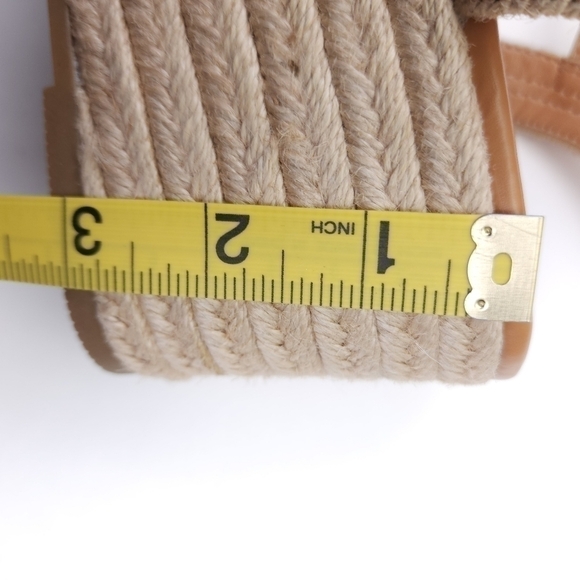 J. CREW  Cream Espadrille Platform Wedge Sandal Size 9½ - Picture 13 of 13